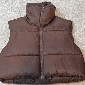 Amazon Women's Brown Puffer Vest
